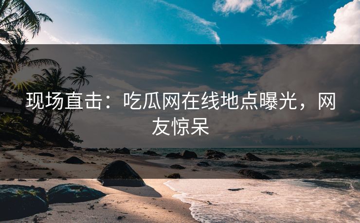 现场直击：吃瓜网在线地点曝光，网友惊呆