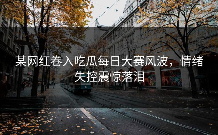 某网红卷入吃瓜每日大赛风波，情绪失控震惊落泪