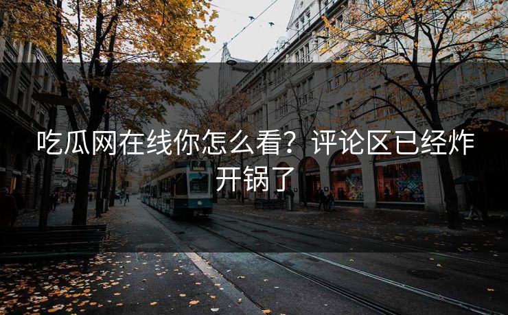 吃瓜网在线你怎么看？评论区已经炸开锅了