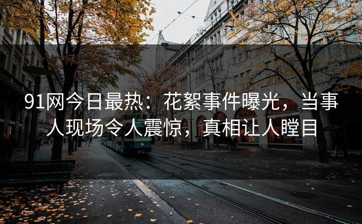 91网今日最热：花絮事件曝光，当事人现场令人震惊，真相让人瞠目